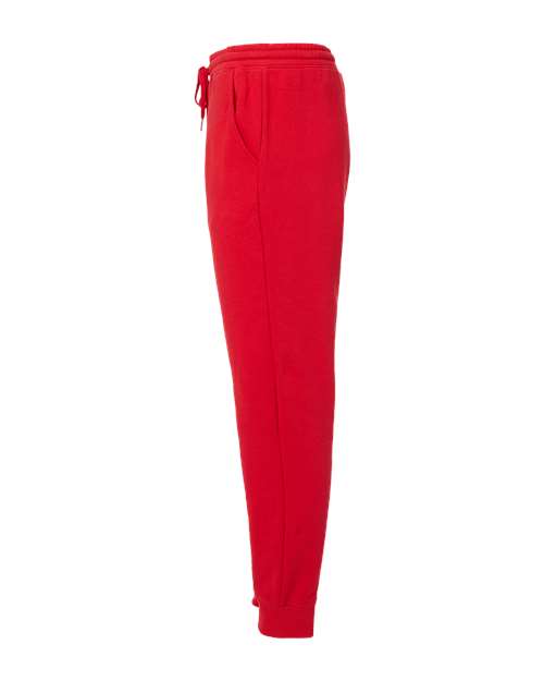 Independent Trading Co. IND20PNT Midweight Fleece Sweatpants - Red - side