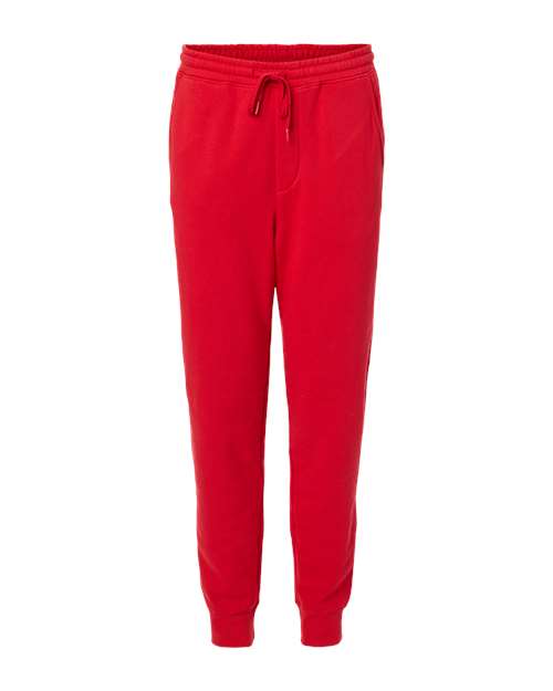 Independent Trading Co. IND20PNT Midweight Fleece Sweatpants - Red - flat front