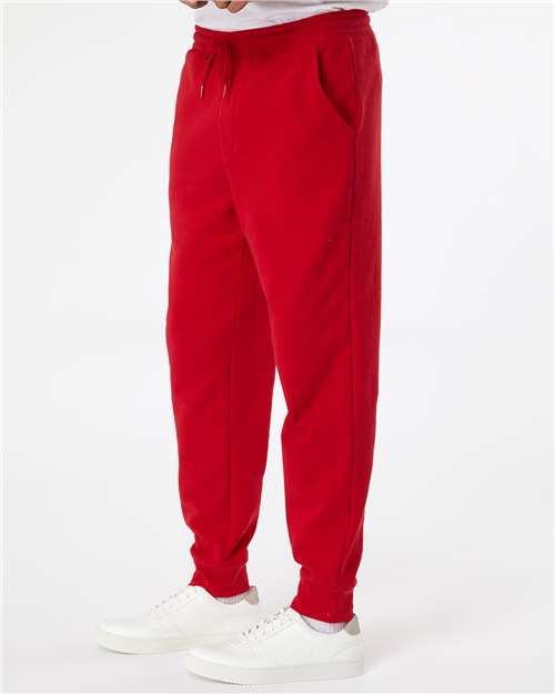 Independent Trading Co. IND20PNT Midweight Fleece Sweatpants - Red - model side