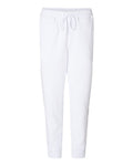 Independent Trading Co. IND20PNT Midweight Fleece Sweatpants - White - flat front