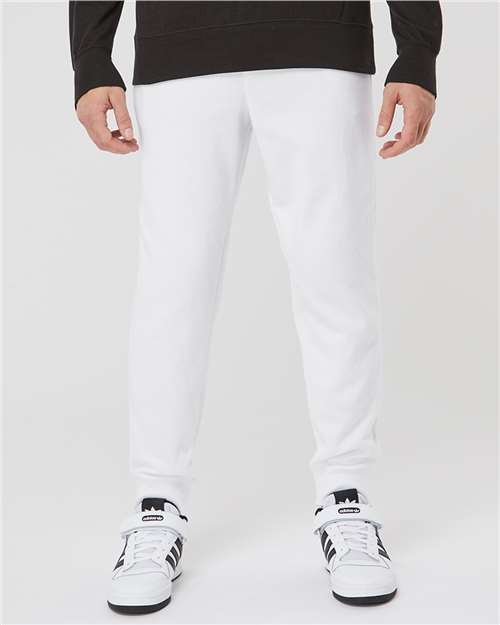 Independent Trading Co. IND20PNT Midweight Fleece Sweatpants - White - model front