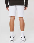 Independent Trading Co. IND20SRT Men's Midweight Fleece Shorts - White - model back