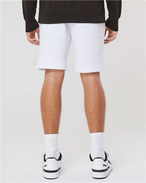 Independent Trading Co. IND20SRT Men's Midweight Fleece Shorts - White - model back
