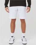 Independent Trading Co. IND20SRT Men's Midweight Fleece Shorts - White - model front