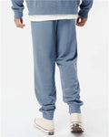 Independent Trading Co. PRM50PTPD Unisex Pigment-Dyed Fleece Sweatpants - Pigment Slate Blue - model back