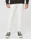 Independent Trading Co. PRM50PTPD Unisex Pigment-Dyed Fleece Sweatpants - Prepared For Dye - model front