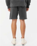 Independent Trading Co. PRM50STPD Unisex Pigment-Dyed Fleece Shorts - Pigment Black - model back