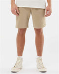 Independent Trading Co. PRM50STPD Unisex Pigment-Dyed Fleece Shorts - Pigment Sandstone - model front