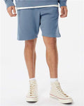 Independent Trading Co. PRM50STPD Unisex Pigment-Dyed Fleece Shorts - Pigment Slate Blue - model front