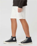 Independent Trading Co. PRM50STPD Unisex Pigment-Dyed Fleece Shorts - Prepared For Dye - model side