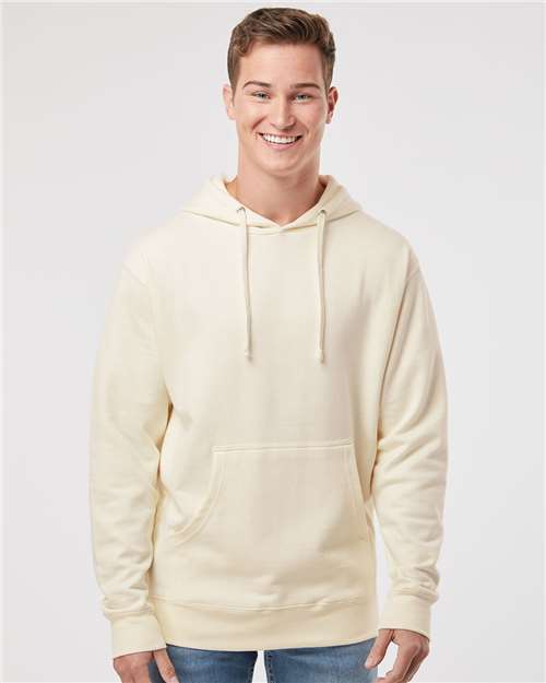 Independent Trading Co. SS4500 Midweight Hooded Sweatshirt - Bone - model front