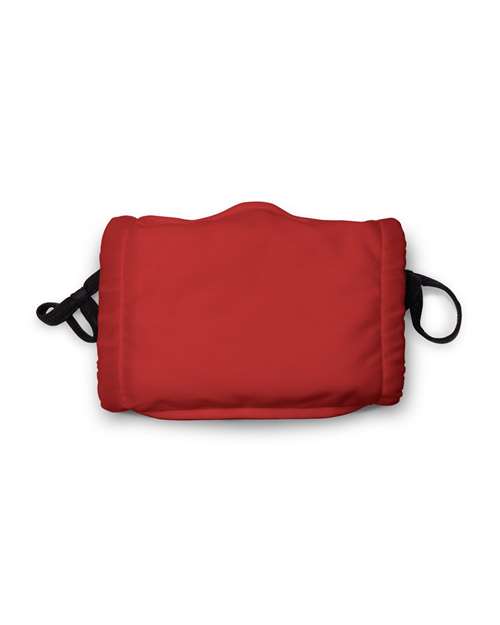 Hanes MKPKCR 2-Ply Cotton Pocket Face Mask - Deep Red - side