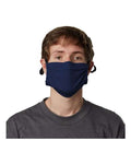 Hanes MKPKCR 2-Ply Cotton Pocket Face Mask - Navy - front
