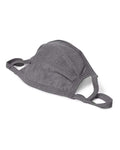 Hanes BMSKAR X-Temp 2-Ply Adjustable Face Mask - Concrete Grey - side