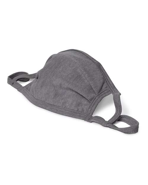 Hanes BMSKAR X-Temp 2-Ply Adjustable Face Mask - Concrete Grey - side
