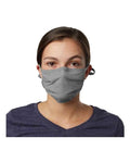 Hanes BMSKAR X-Temp 2-Ply Adjustable Face Mask - Concrete Grey - front