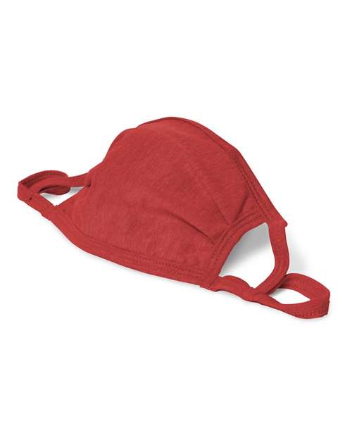 Hanes BMSKAR X-Temp 2-Ply Adjustable Face Mask - Deep Red - side