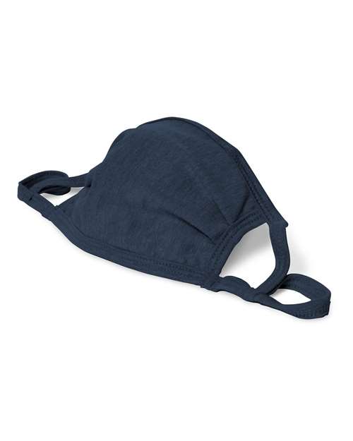 Hanes BMSKAR X-Temp 2-Ply Adjustable Face Mask - Navy - side