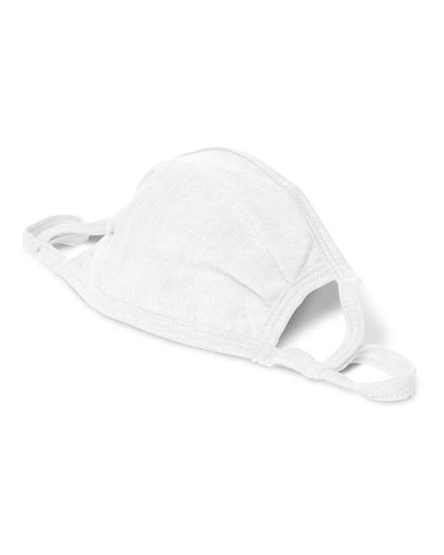 Hanes BMSKAR X-Temp 2-Ply Adjustable Face Mask - White - side