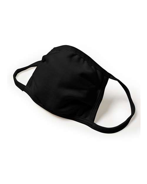 Hanes BMSKKR Youth X-Temp 2-Ply Face Mask - Black - side
