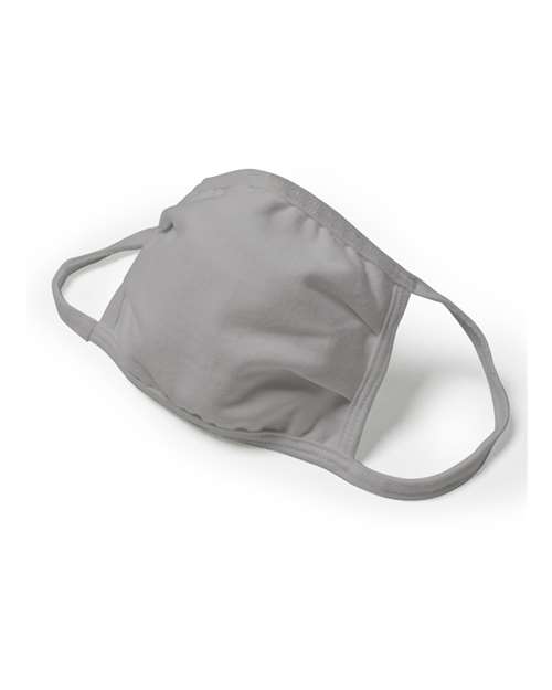 Hanes BMSKKR Youth X-Temp 2-Ply Face Mask - Concrete Grey - side