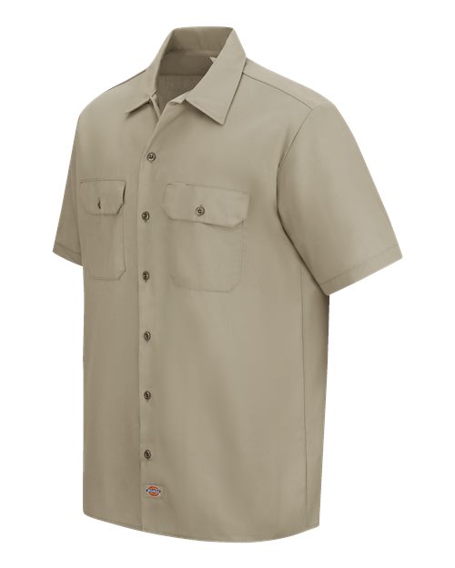 Dickies 2574 Men's Short Sleeve Work Shirt - Desert Sand - side