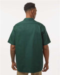 Dickies 2574 Men's Short Sleeve Work Shirt - Hunter Green - model back
