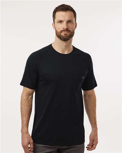 Dickies S600 Men's Performance Cooling T-Shirt - Black - model front