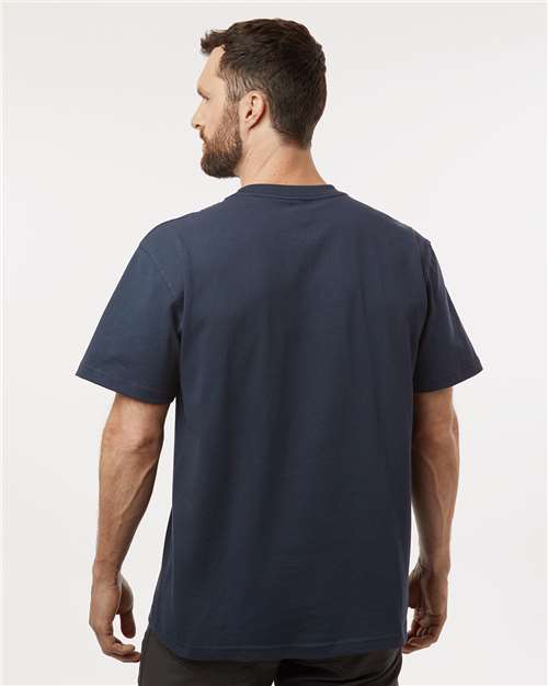 Dickies WS50-D Men's Traditional Heavyweight T-Shirt - Dark Navy - model back