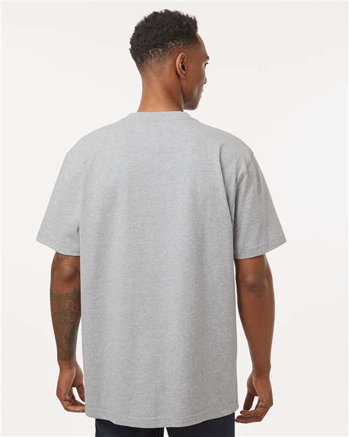 Dickies WS50-D Men's Traditional Heavyweight T-Shirt - Heather Grey - model back