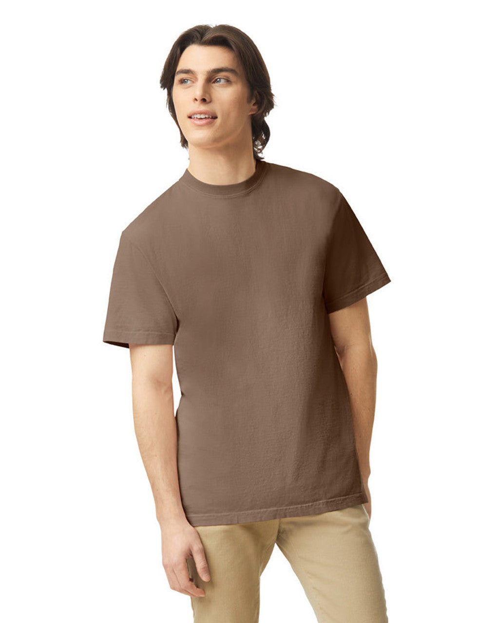 Comfort Colors C1717 Garment-Dyed Heavyweight T-Shirt - Espresso - model front