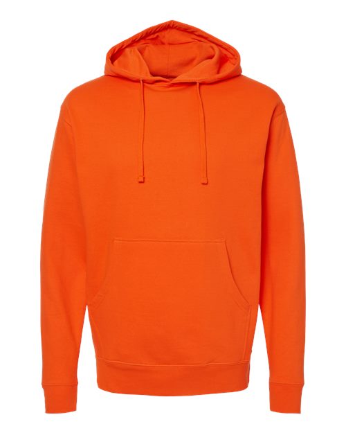 Independent Trading Co. SS4500 Midweight Hooded Sweatshirt - Orange - flat front