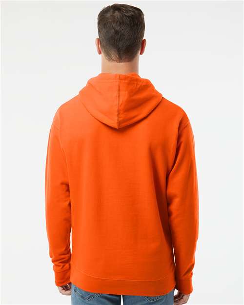 Independent Trading Co. SS4500 Midweight Hooded Sweatshirt - Orange - model back