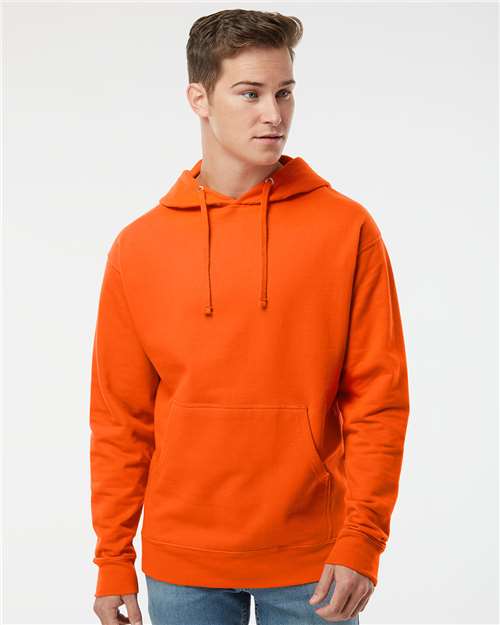 Independent Trading Co. SS4500 Midweight Hooded Sweatshirt - Orange - model front