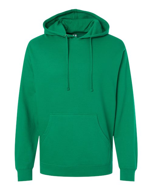 Independent Trading Co. SS4500 Midweight Hooded Sweatshirt - Kelly Green - flat front