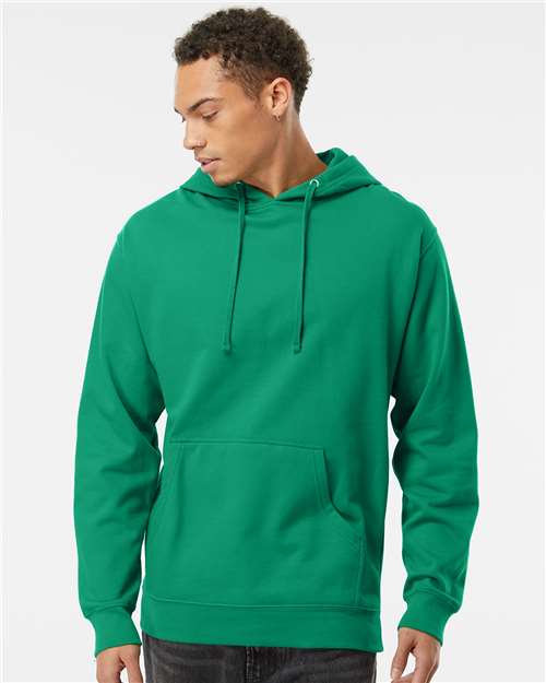 Independent Trading Co. SS4500 Midweight Hooded Sweatshirt - Kelly Green - model front