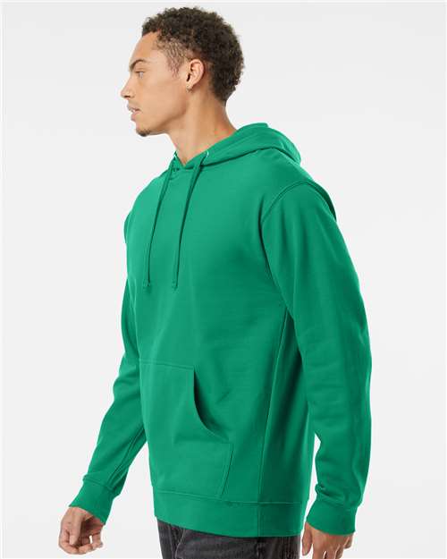 Independent Trading Co. SS4500 Midweight Hooded Sweatshirt - Kelly Green - model side