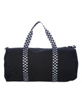 Independent Trading Co. INDDUFBAG 29L Day Tripper Duffel Bag - Black/ Checker Strap - front