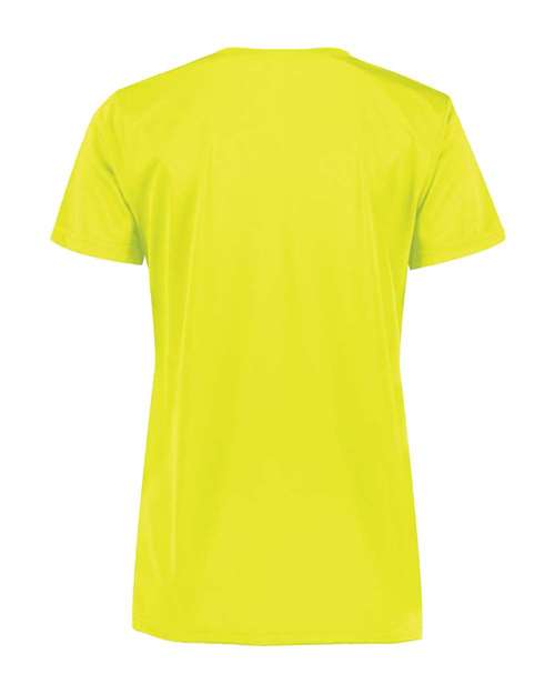 Augusta Sportswear 1790 Women's Nexgen Performance V-Neck T-Shirt - Safety Yellow - back