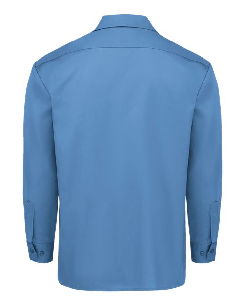 Dickies 5574 Men's Long Sleeve Work Shirt - Gulf Blue - back