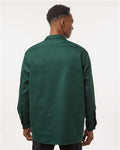 Dickies 5574 Men's Long Sleeve Work Shirt - Hunter Green - model back