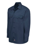 Dickies 5574 Men's Long Sleeve Work Shirt - Navy - side