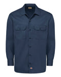 Dickies 5574 Men's Long Sleeve Work Shirt - Navy - front