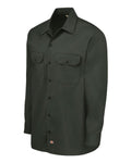 Dickies 5574 Men's Long Sleeve Work Shirt - Olive Green - side