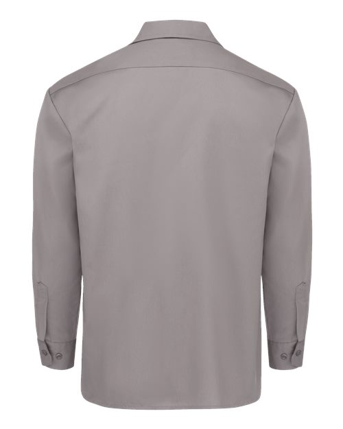 Dickies 5574 Men's Long Sleeve Work Shirt - Silver Grey - back
