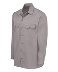 Dickies 5574 Men's Long Sleeve Work Shirt - Silver Grey - side