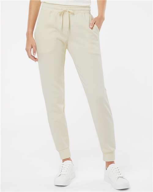 Independent Trading Co. PRM20PNT Women's California Wave Wash Sweatpants - Bone - model front