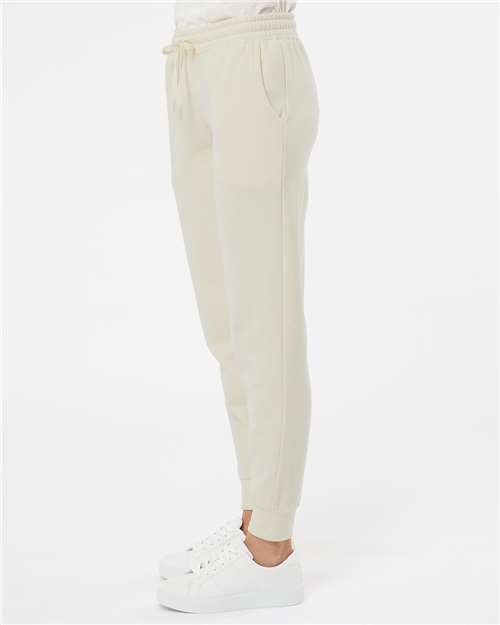 Independent Trading Co. PRM20PNT Women's California Wave Wash Sweatpants - Bone - model side