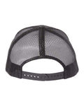 Yupoong 6606 Retro Trucker Cap - Poseidon Black - back