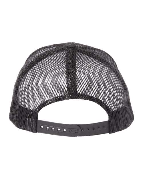 Yupoong 6606 Retro Trucker Cap - Poseidon Black - back